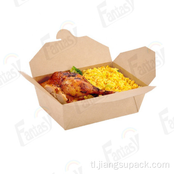 Disposable food packaging, portable fast food packaging box.